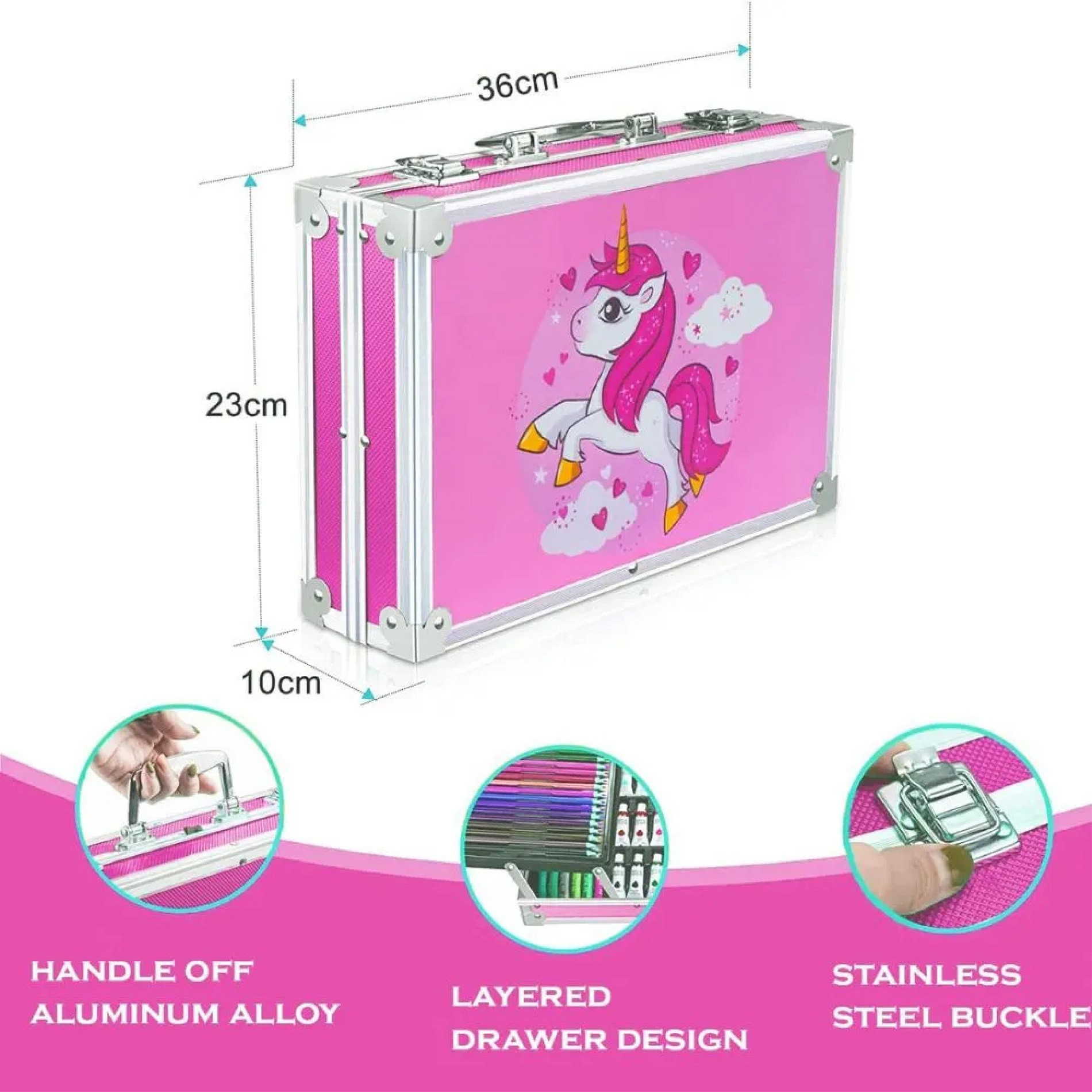 Maletin Kit De Arte Pintura X 145 Piezas